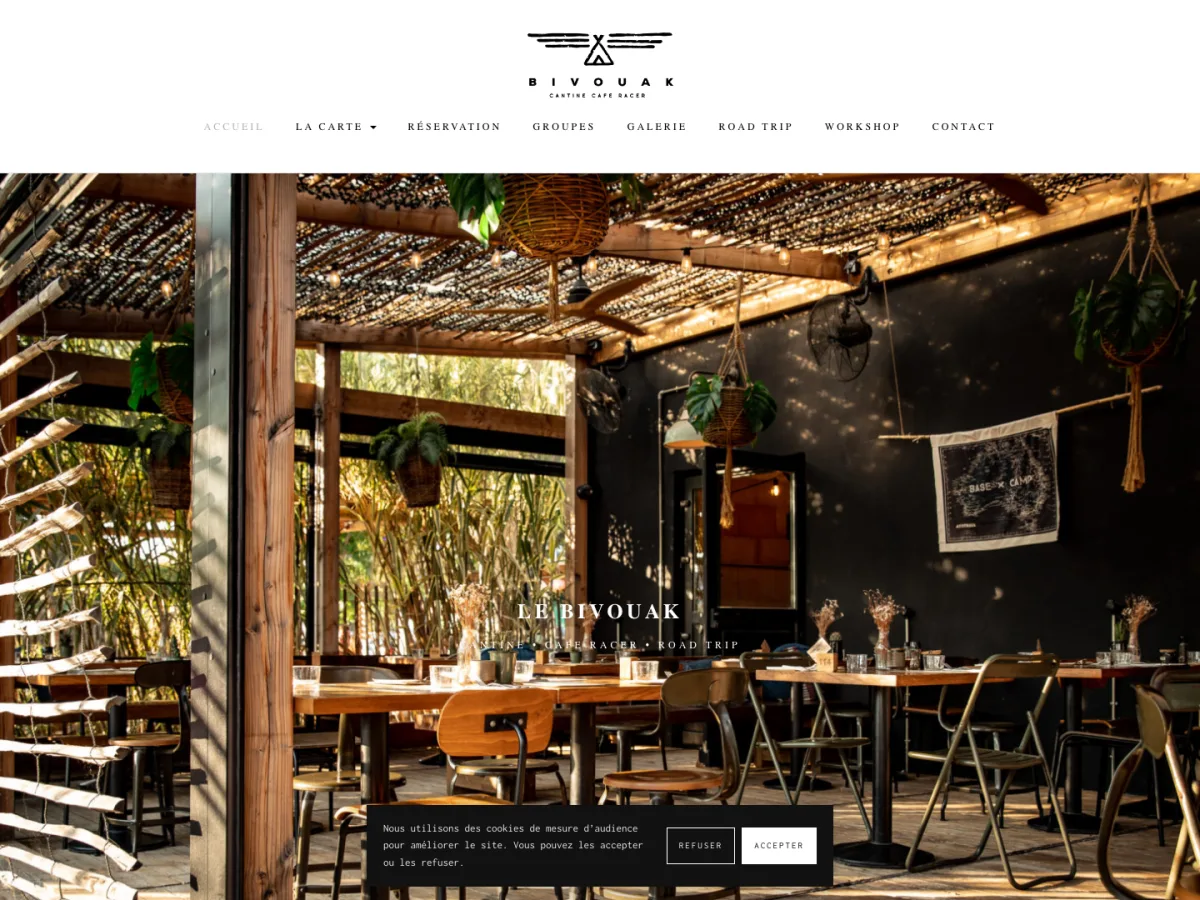 Aperçu du projet Bivouak Café