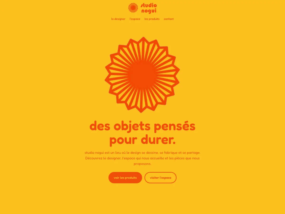 Aperçu du site studio nogui, designer d'espaces et d'objets