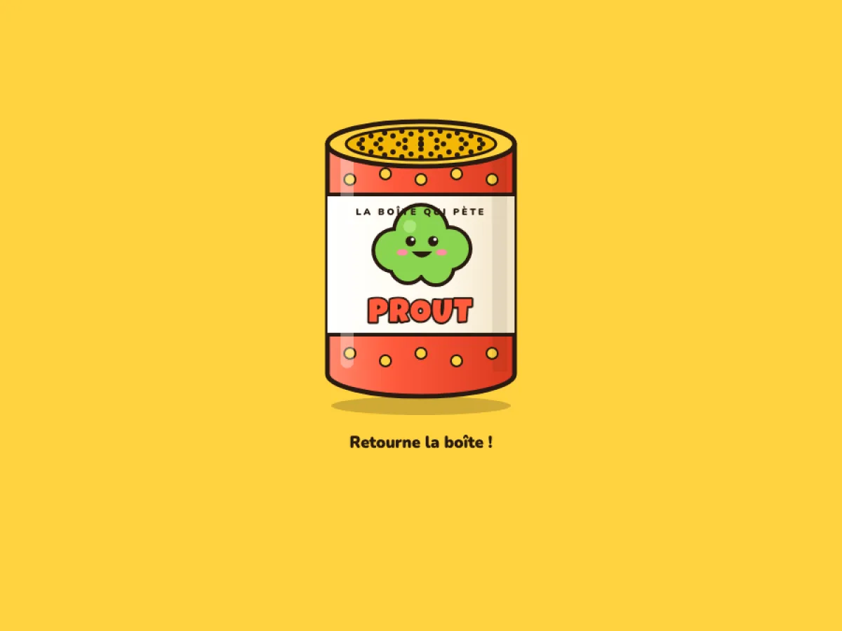 Aperçu de Prout Box, application façon boîte à meuh